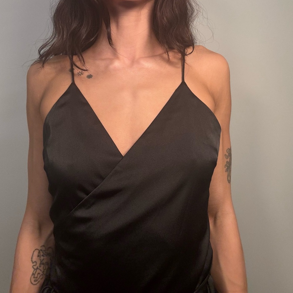 Elegant Black Midi Dress by Cotton Candy